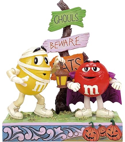 Amazon.co.jp: Enesco M&M's by Jim Shore M&M 赤と紫のキャラクターが